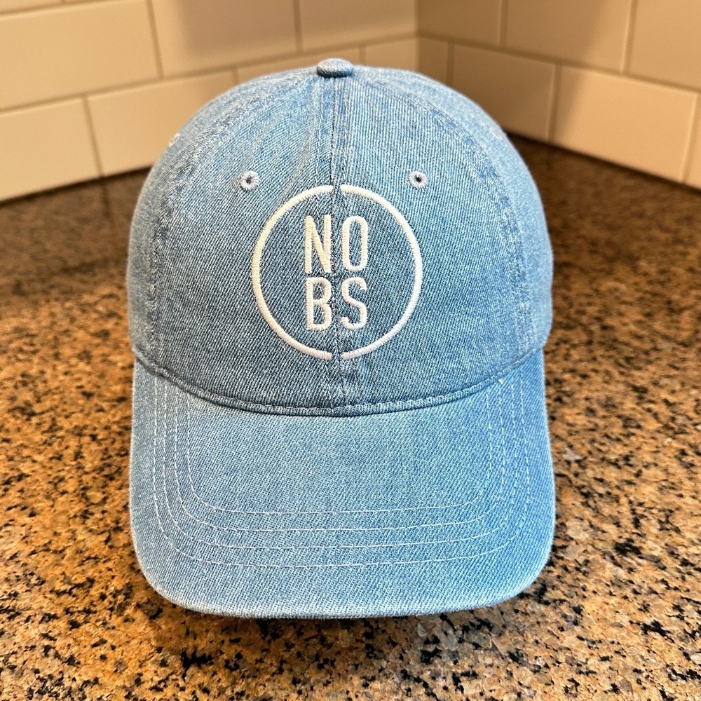 NO BS Embroidered Denim Hat OTTO Baseball Cap Dad Hat Strap back Adjustable